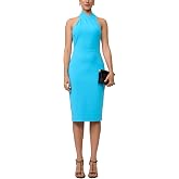 Rachel Rachel Roy Women's Harland Elegant Sleeveless Halter Bodycon Midi Cocktail Party Dress