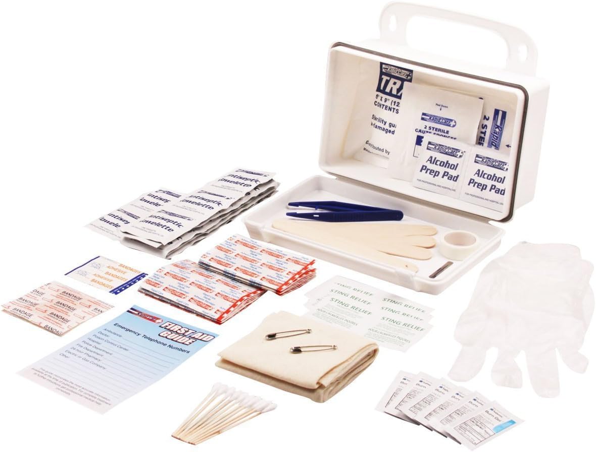 Rapid Care First Aid RC-10MAN-W 10 Person 106 Piece ANSI/OSHA Compliant Emergency First Aid Kit in Wall Mountable Poly Case: Home Improvement