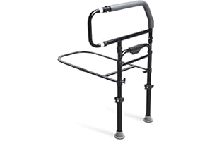 Sangohe Bed Rails for Elderly Adults Safety - Heavy Duty Bed Rail for Senior & People Falling Out of Bed - Bed Rail for Elderly, Height Adjustable, Fits Thick Mattress, Hold up to 300 Lbs, 504Q