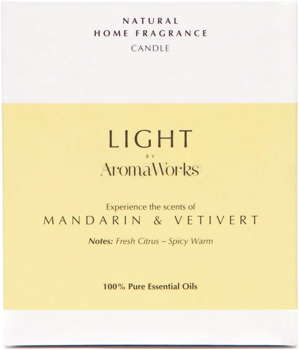 Aromaworks Light 30cl Candle, Mandarin & Vetivert, Sand, 229 ml (Pack of 1) - Image 5