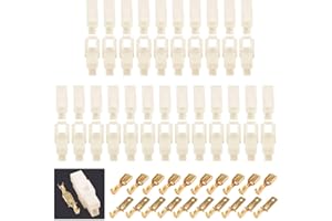 Glarks 180Pcs 6.3mm 2 Pin Way Electrical Automotive Wire Connector Male Female Socket Plug and Terminals Kit for Motorcycle, Bike, Car, Boats (30Set 6.3mm 2P)