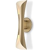 Tubicen Gold Wall Sconce Hardwired Elegant Modern Movie Theater Sconces Lighting Up Down Indoor 15.7" H Dimmable Decorative A