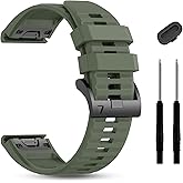 ZPJPPLX 22mm Compatible with Garmin Fenix8/8 pro/E/Fenix 6 Pro/6/7/7 Pro/5/5 Plus Watch Band,Soft Silicone Straps for Forerunner 965/955/970/Approach S70 /S62/S60/quatix tactix 8 7 epix Pro 47mm