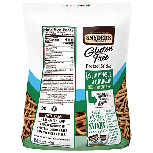 3 Snyders+Hanover+Pretzel+Calorie+Multipack