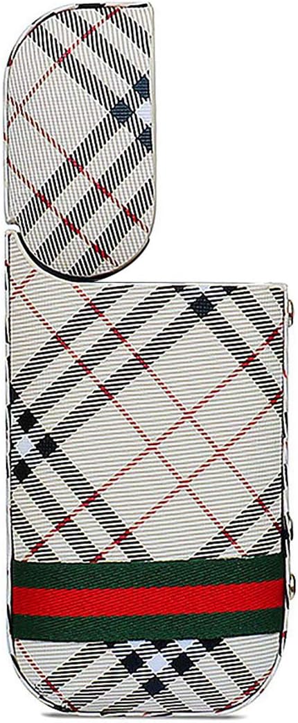 Linqly IQOS Electronic Cigarette Case, 2.4Plus Electronic Cigarette, PU Leather Carrying Case, Box Electrnic Cigarette Protective Holder,A