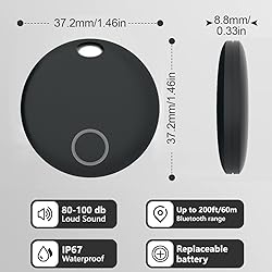 YAOTE Air Tracker Tags 4 Pack Luggage Tracker Works