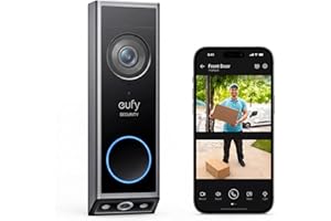 eufy Security Video Doorbell E340 (Battery Powered), Dual Cameras with Delivery Guard, 2K Full HD and Color Night Vision, Hom