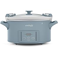 Crock-Pot Design Series 7-Quart Programmable Slow Cooker, Morning Haze Blue
