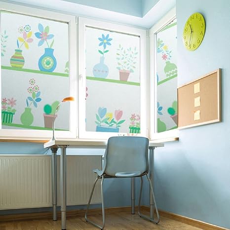 Amazon Maxyoyo アニメ窓用フィルム 目隠しシート ガラスフィルム 装飾フィルム ガラスシール 子供部屋引き戸浴室目隠し プライバシー 断熱紫外線カット結露防止 無接着剤水で貼れる おしゃれ 再利用可能 鉢植え Maxyoyo 窓用フィルム 通販