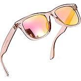 FancyPink Women's Polarized Sunglasses- UV400 Protection Mirrored Beach Eyewear, Designer Fashion Sunglasses - Medium Fit