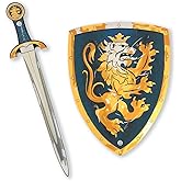 Liontouch - Noble Knight Foam Sword & Shield for Kids, Blue - Age 3-8 Years | Durable & Safe Medieval Toy Set | Weapons & Battle Accessories for Pretend Play, Dress Up & Knight Costumes for Boys