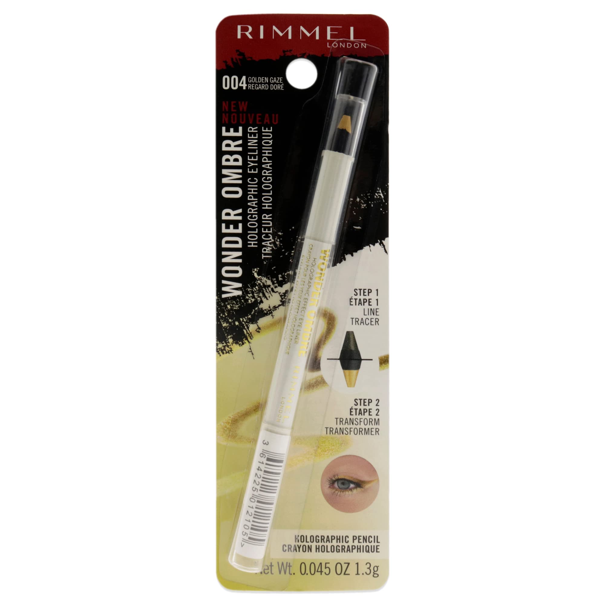 Rimmel London Wonder Ombre Holographic Eyeliner - 004 Golden Gaze For Women 0.045 oz Eyeliner