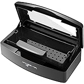 Machine-Ya Plastic Sterilizing Tray,sterilization box,nail art tool sterilizer tray, Sterilizer Tray Box Nail Art Salon Sterilizing Too（black）
