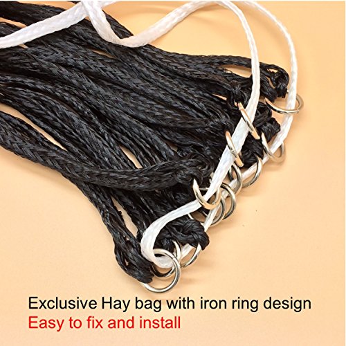 Hay Bag 40" Slow Feed Handy Hay Net for Horse and Equestrian, Better for Digestion and Weight Control, Preventing Bloat and Bolic Choke (Blue)