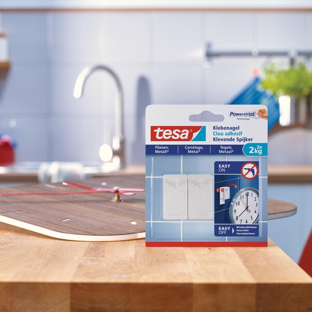 Tesa 77762 - 00001 - 00 - Nail Metal Tile Adhesive (2 kg), White, 2,0 kg - Image 5