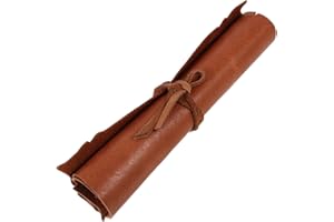 DOITOOL Sheepskin Scroll Vintage Parchment Paper with Hidden Clues for Calligraphy Writing and Escape Map