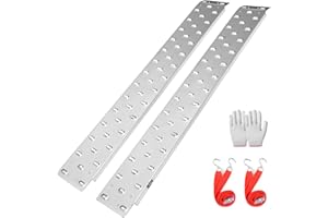 BEJONI 58" x 7.8" Steel Shed Ramp, 2 Pack of Motorcycle Ramps, 1300LBS/PR Capacity, Mower Ramps, Loading Ramps for Lawn Tractors, Quad, Snow Blower,ATVs