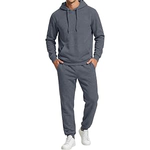 ASUIU Men's Tracksuits Elastic Waist Sport Travel Athletic Workout Comfortable Fall Winter Activewear
