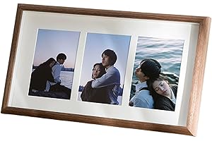 4x6 Picture Frame Collage, 3 Picture Frame 4x6, Wooden Collage Frames with Three Openings Clear Memories Revealed for Deak, W