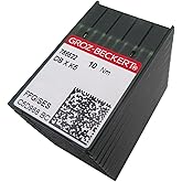 Groz-Beckert Needle in CKPSMS Clear Plastic box-100PCS Groz Beckert DBXK5 FFG/SES Industrial Embroidery Needles Compatible with/Replacement for Tajima Brand Barudan Brand SWF Brand (Size:65/9)