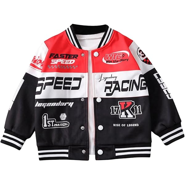 Amazon.com: SOLY HUX Toddler Boy's Varsity Jacket Letter Graphic