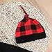 Younger star Newborn Baby Outfits Long Sleeve T-Shirt with Red Plaid Pant and Hat Christmas Costume (White, 18-24 Months)