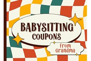 Babysitting Coupons From Grandma: Babysitting Coupon Book from Grandmother | 40 Vouchers | Unique Mothers Day/Anniversary/Pregnancy/Baby Shower Gifts ... Expecting Parents To Be/Couples/New Mom & Dad