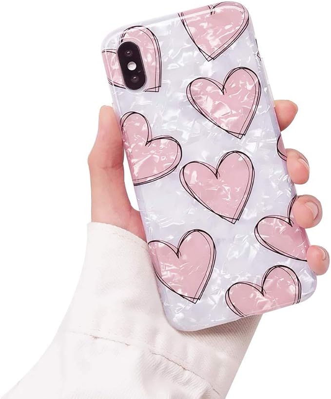 Amazon Mc ファッション キュート 光沢 ピンク ハート ソフト オパール Tpu ケース ティーンズ ガールズ レディース ウルトラスリム 耐衝撃 保護カバー アップル Iphone 11 Pro ピンク Mc Fashion Group Inc ケース カバー