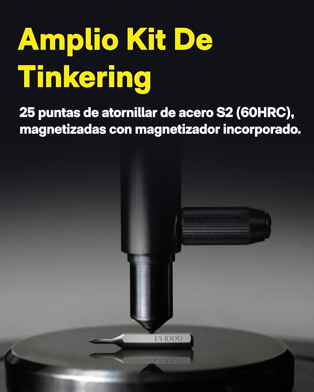 Chave de fendas elétrica Precision 25 em 1, pontas magnéticas S2