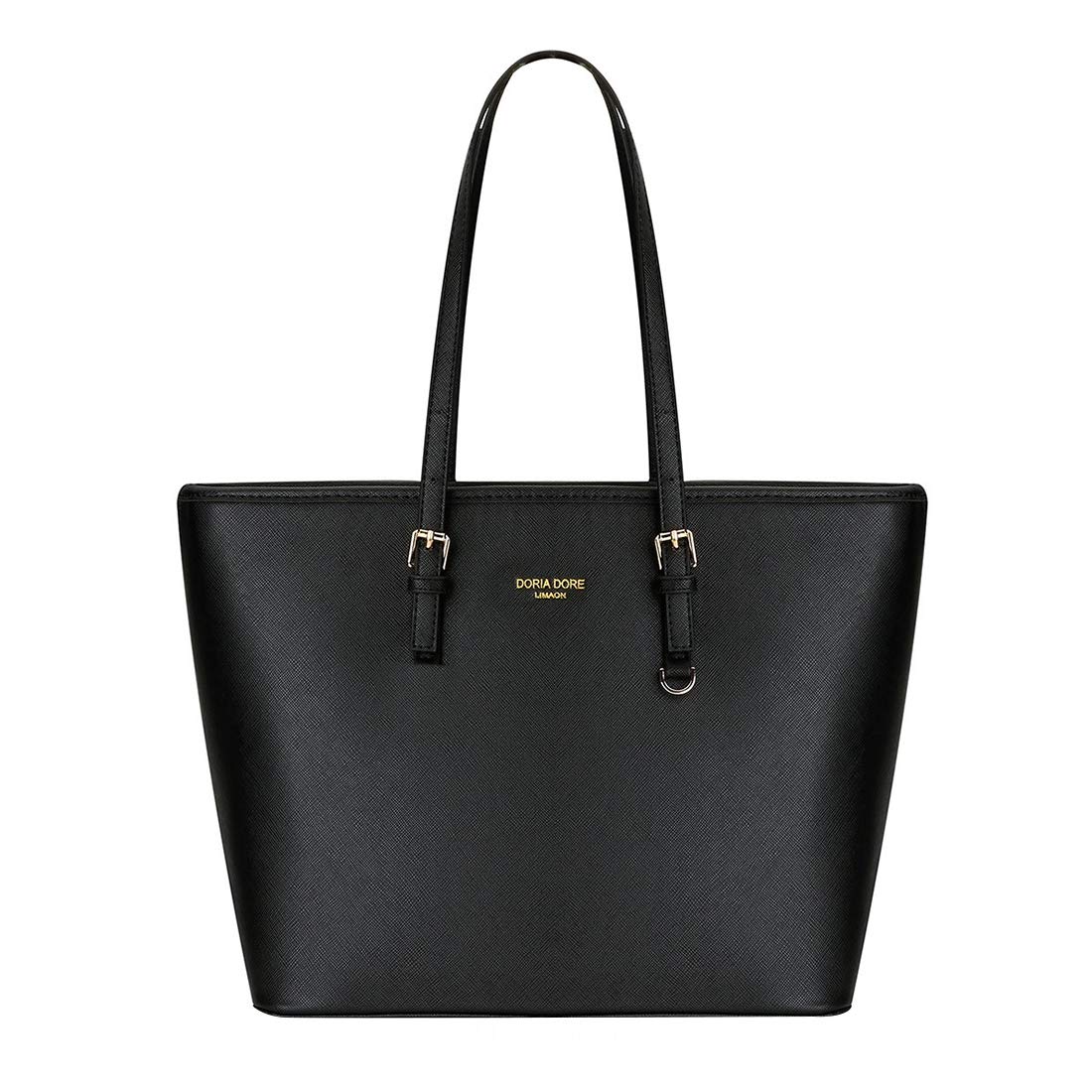 LIRENSHIGE Tote Bag Soft PU Leather Large Capacity Ladies Handbag Womens Top Handle Shoulder Bag For women Black (Black)