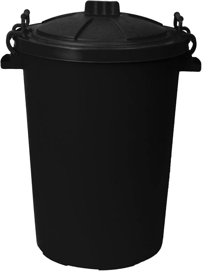 CrazyGadget® 85 Litre 85L Extra Large Colour Plastic Dustbin Garden