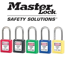 Master Lock Red Lockout Tagout Safety Padlock with