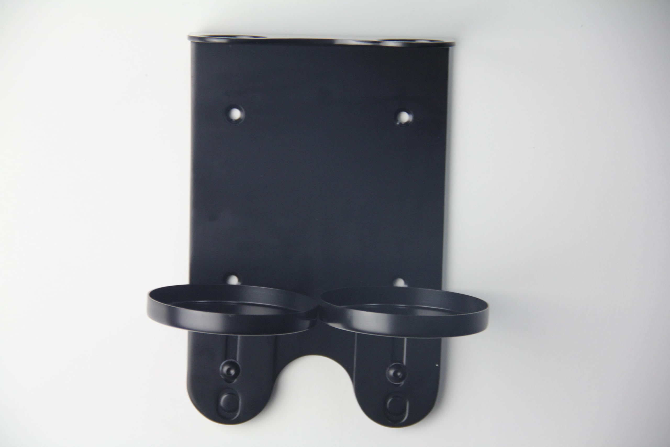 Wall Mount 300ml Double Dispenser Black Holder Ideal for Sea Kelp Bottles