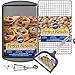 Wilton Cookie Baking Set 4-Piece -  17.25 x 11.5-Inch Non-Stick Cookie Sheet -  16 x 10-Inch Non-Stick Cooling Rack, Non-Stick Spatula, and Stainless Steel Cookie Scoop