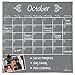 Dry Erase Fridge Magnet Calendar Gray