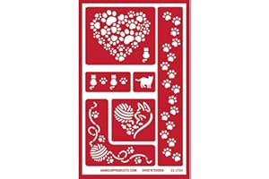 ARMOUR ETCH Armour Products Cats N Over Reusable Glass Etching Stencil, Brown