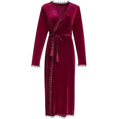 BellisMira Womens Velvet Dressing Gown Winter Honduras | Ubuy