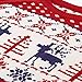 Blueberry Pet Reindeer Dog Owner Sweater in Tango Red & Blue, Large, Matching Holiday Dog Sweater Available Separately