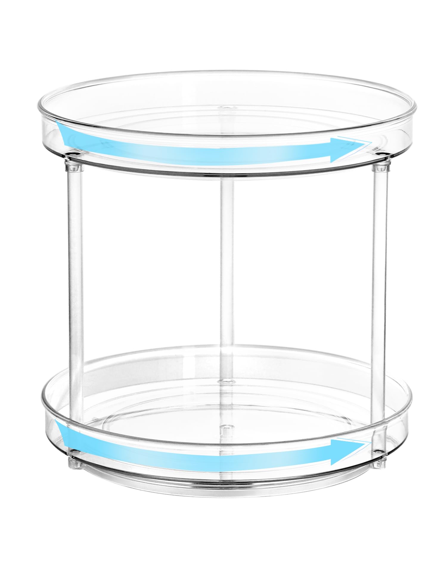 QWORK® Turntable Storage Lazy Susan Organizer for Cosmetic Beauty Product Spice Condiment Bedroom Bathroom Kitchen