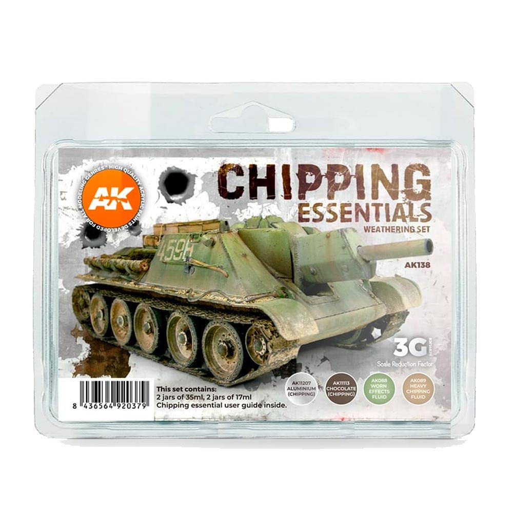AK Interactive Chipping Essentials Weathering Set # 138