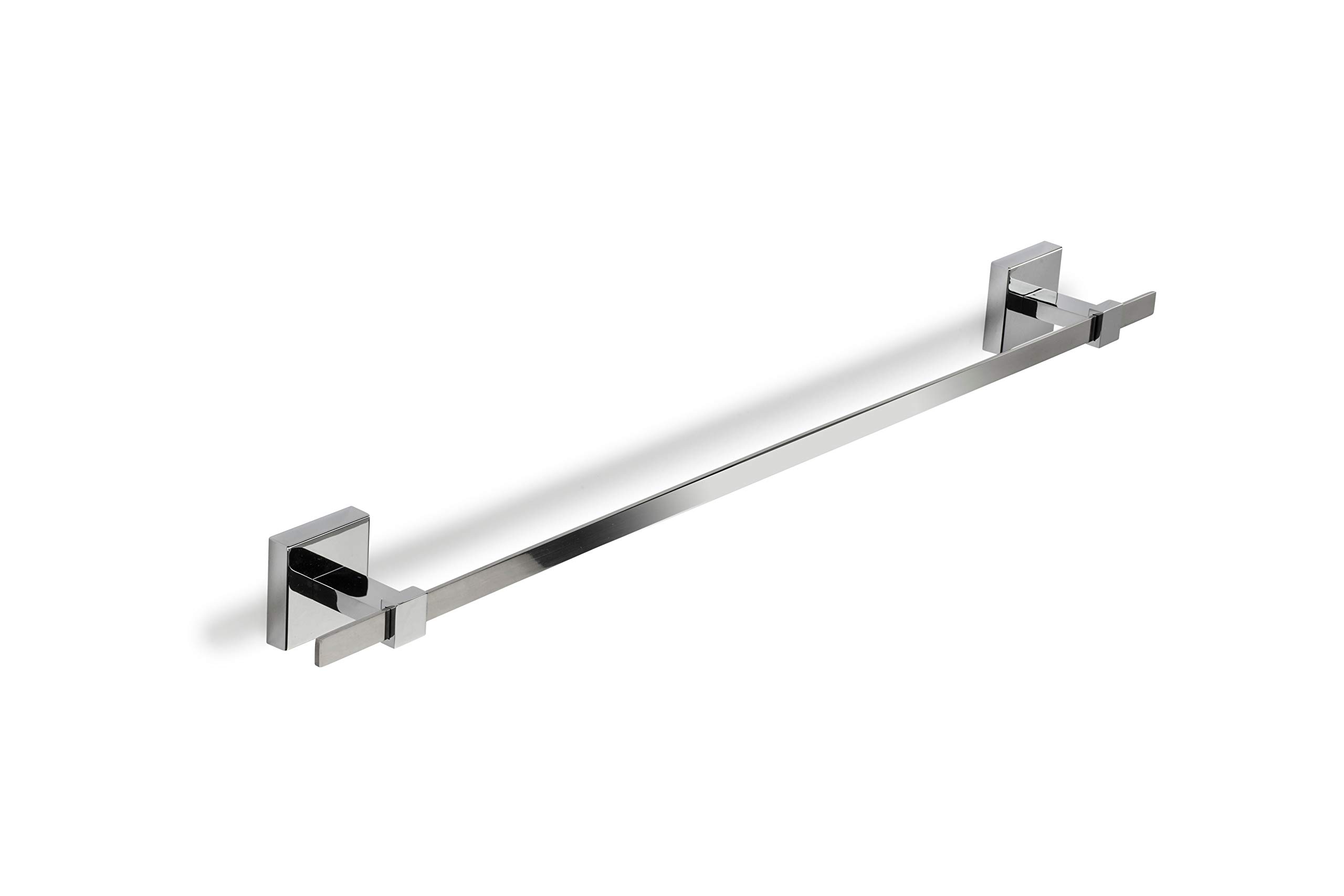 Croydex Flexi-Fix Easy to Fit Cheadle Chrome Plated Square Design Towel Rail — image 1