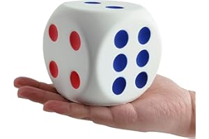 ASMFUOY Large Dice Stress Ball, Foam Dice Squishies Toys for Kids Board Game, to Get Your Lucky Numbers!