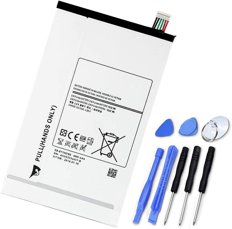 XITAIAN 3.8V 18.62Wh EB-BT705FBU EB-BT705FBC EB-BT705FBE Battery Replacement for Samsung Galaxy Tab S 8.4" SM-T700 SM-T701 SM-T705 SM-T707 with Tools