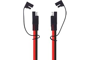 iGreely SAE Extension Cable 10AWG SAE to SAE Quick Disconnect Wire Harness SAE Connector Solar Panel Extension Cable for Trolling Motor Automotive RV Battery Motorcycle Cars Tractor 10 Gauge 1M 3Ft