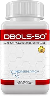 Muscle Research DBOLS-50 Powerful Legal Bodybuilding Supplement 120 Capsules view 2