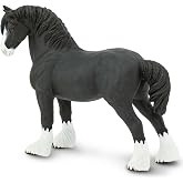 Safari Ltd. Shire Stallion Toy - 5 Inch Farm Animal Figure for Kids Ages 3+ | 5 Inches, Ages 3+, Safety Tested, BPA Free PVC, Horse Breed Learning, Creative Play, School Projects