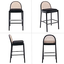 HEAH-YO Modern Bar Stools Set of 4, 30 Inches