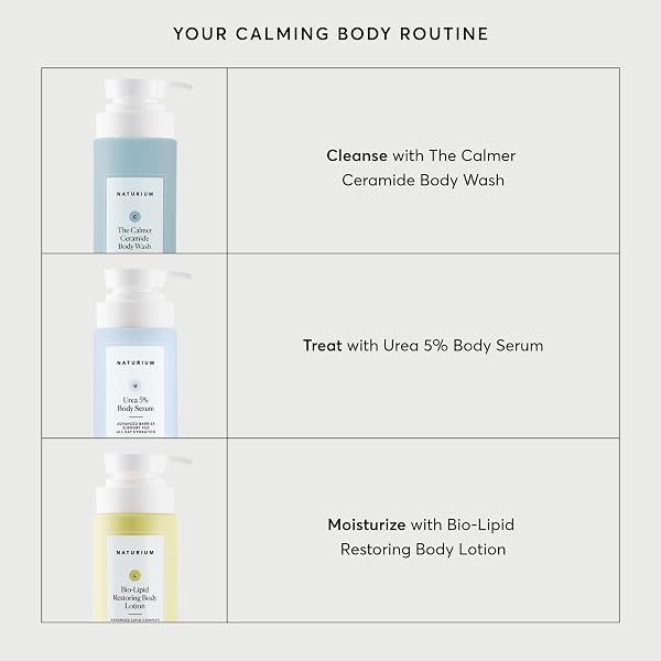 NATURIUM THE CALMER CERAMIDE BODY WASH, FRANGRANCE-FREE, CLEANSING & MOISTURIZING FOR DRY, SENSITIVE SKIN, DERMATOLOGIST-TESTED, PARABEN & CRUELTY-FREE, 16.9 OZ