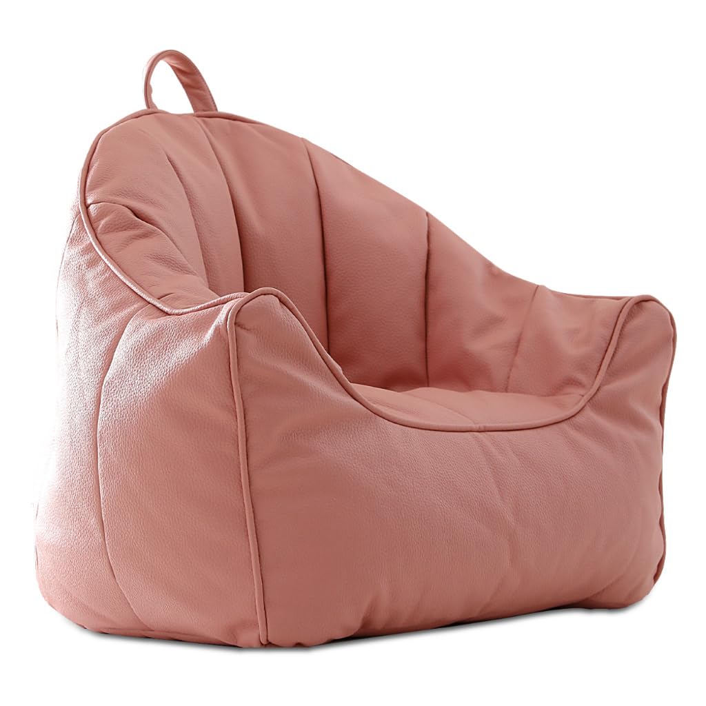 Photo 1 of ISAENNE Kids Bean Bag Chair Cover (No Filler),Pink Zipper Bean Bags Chair Cover,Memory Foam Fillable Beanbag Chair Cover,Suitable for Children,19.7" * 19.7" * 17.7"