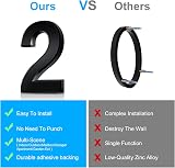 Vicloon 3D Mailbox Numbers Self Adhesive 3 Inch ABS Acrylic Door House Numbers view 5